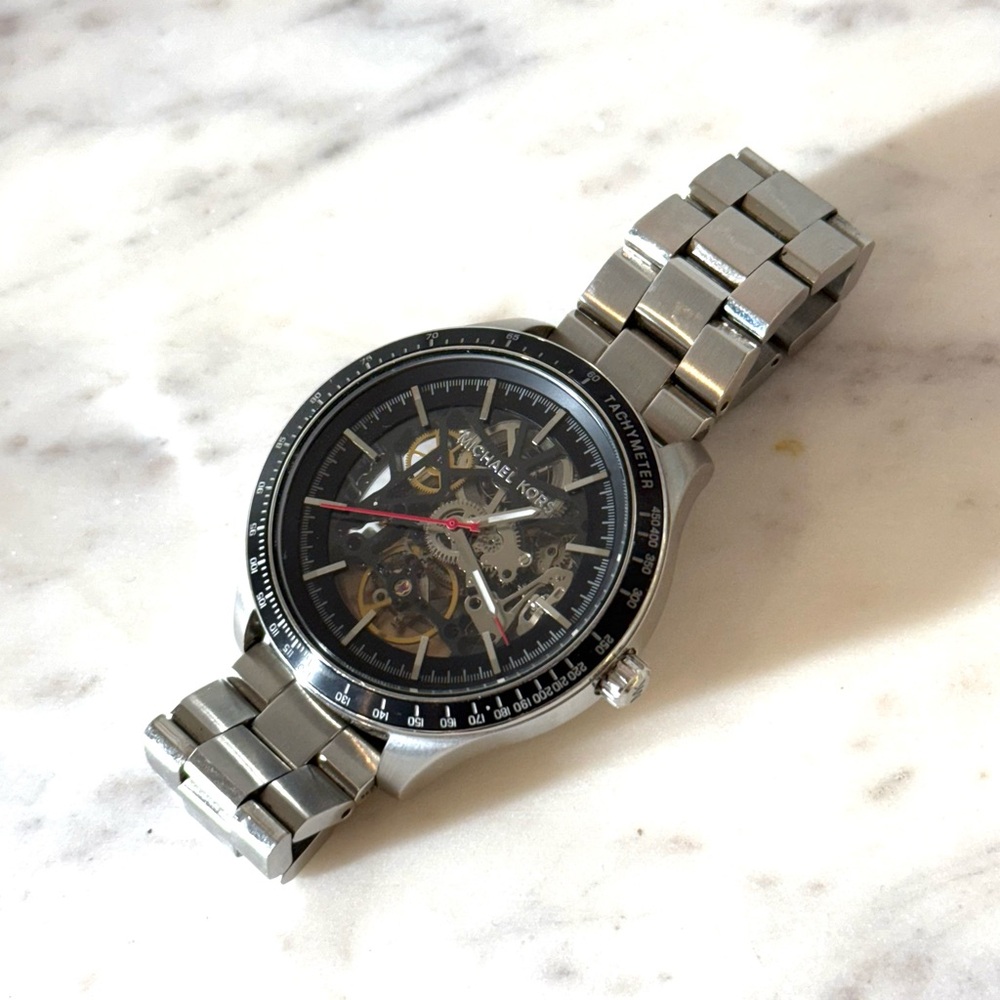 Michael Kors Merrick Silver/Black Men's Watch